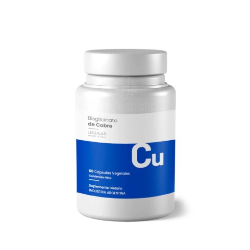 Suplemento Bisglicinato de Cobre 60 Caps