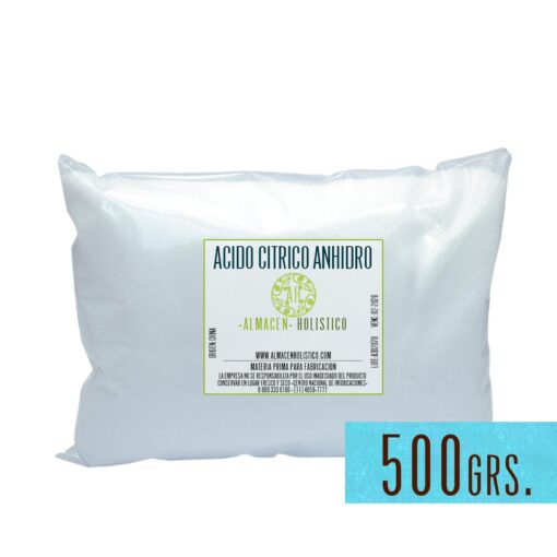 Acido Citrico Anhidro 500grs