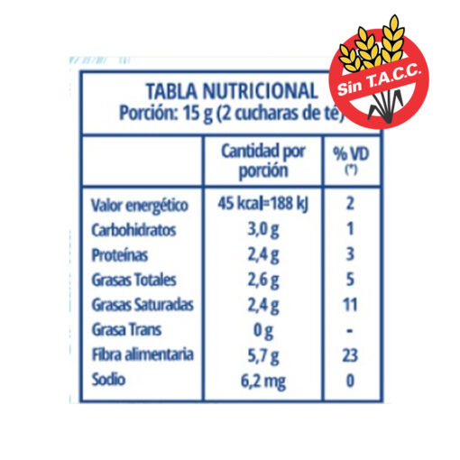 Harina de Coco en Polvo Sin Tacc 1 Kilo - Imagen 2