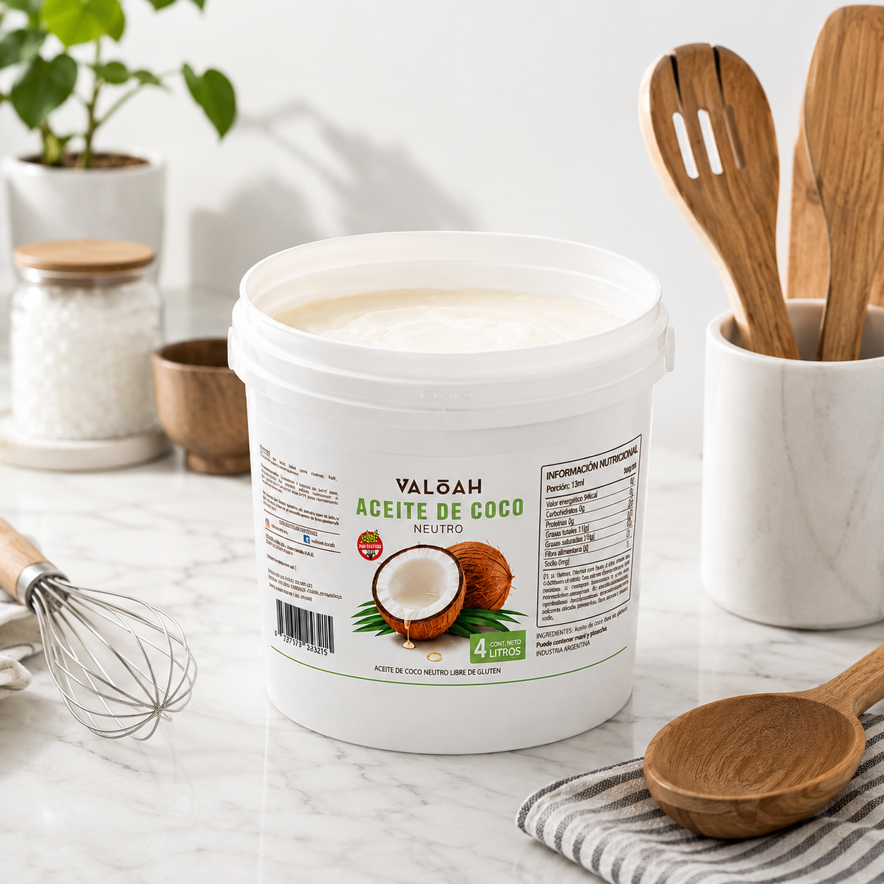 Aceite de Coco Neutro Valoah 4 Litros - Imagen 3